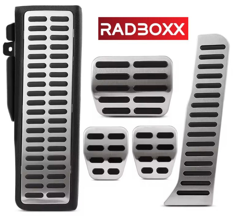 golf 6 pedale Sport Edelstahl Pedale inkl. Fußstütze für Audi A3, TT & VW Golf V/VI, Octavia II – 3-4-teilig – RADBOXX