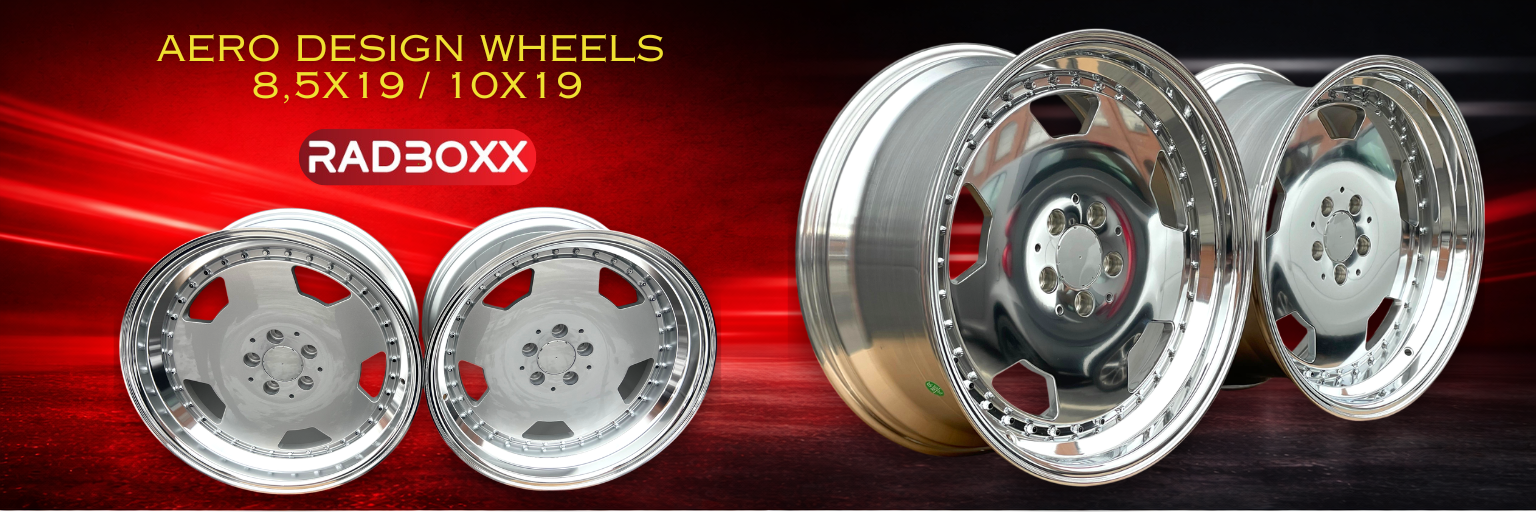 AERO 3 Style Felgen 19 Zoll für Mercedes W126 R129 W140 W210 AMG von RADBOXX