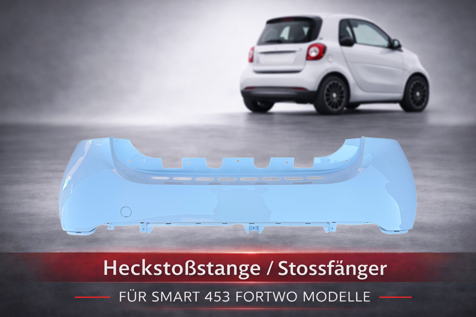 Stoßstange Heck hinten Stoßfänger für Smart 453 ForTwo 2014-2019 (Lackiert) VN: A4538800140