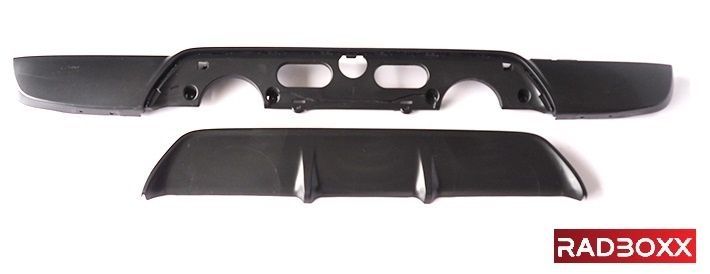 ✅REAR PANEL DIFFUSER COMPLETE for Smart 453 Brabus ForTwo Style without exhaust cutout