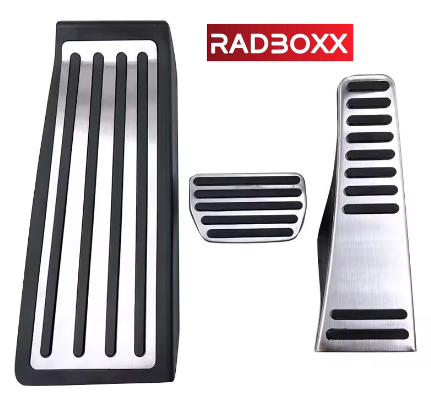 ✅Sport stainless steel pedals pedal pads for Volvo XC90 (2015-2024) models 3-piece incl. footrest