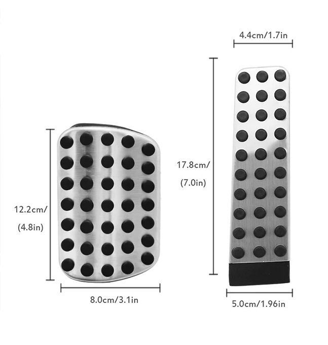 ✅Sport stainless steel pedals for Mercedes vehicles S-Class W221 CL C216 AMG 2-piece