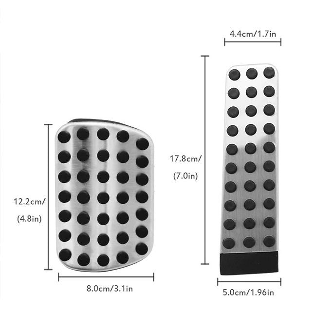 Sport Edelstahl Pedale für Mercedes Fahrzeuge S-Klasse W221 CL C216 AMG 2-teilig