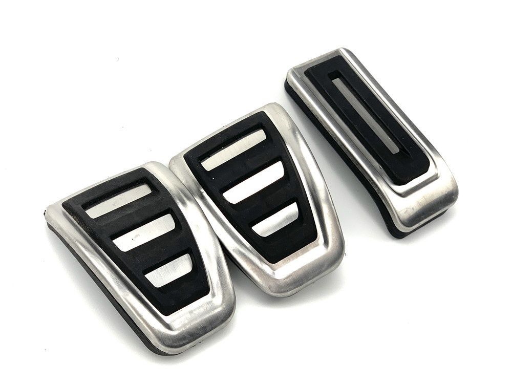 Sport Edelstahl Pedale Pedalkappen für VW Volkswagen T5 / T6 Multivan Bus Automatik / Schaltung Schaltgetriebe Manual MT