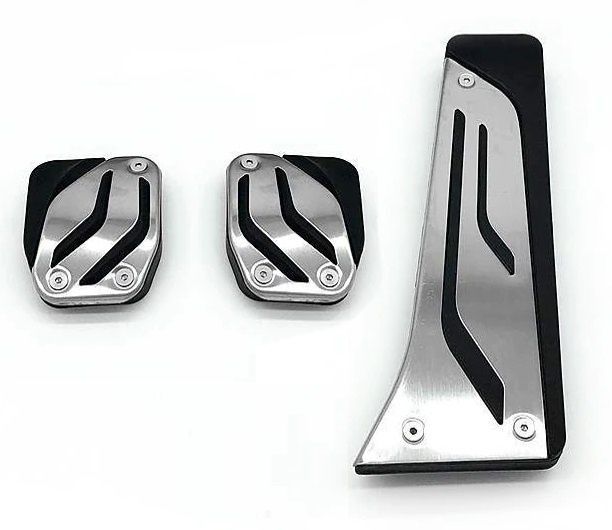 ✅ Sport stainless steel pedals pedal caps for BMW vehicles models with manual transmission (manual) 3-piece 1 series 2 series 3 series 4 series 5 series X1 X3 X4 M