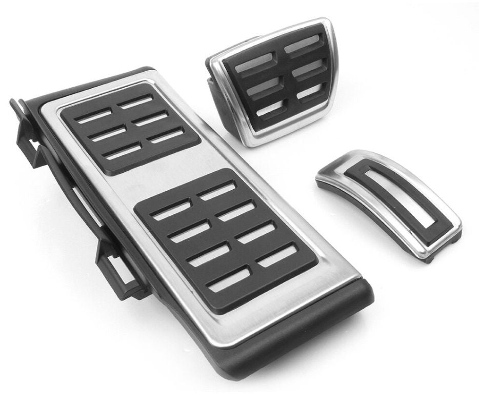 ✅Sport stainless steel pedals pedal caps for Volkswagen VW Golf 8 VIII automatic 3-piece GTI R-Line