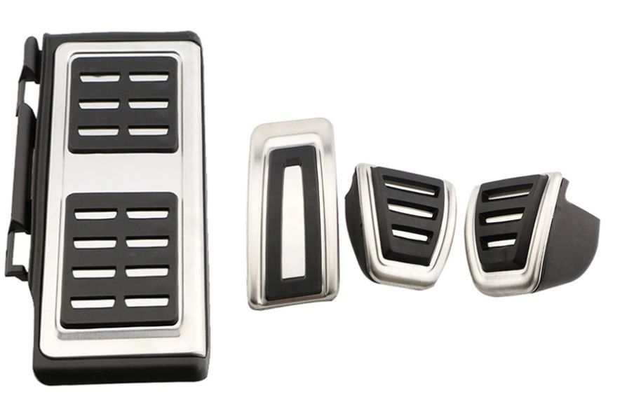 ✅Sport stainless steel pedals pedal caps for Volkswagen VW Golf Sportsvan 2014-2020 with manual transmission