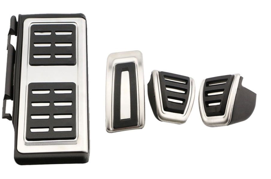 Sport Edelstahl Pedale Pedalkappen für Volkswagen VW Golf 8 VIII mit Schaltgetriebe GTI R-Line