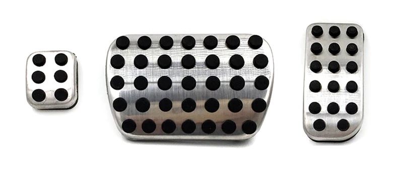 Sport Edelstahl Pedale Pedalauflagen Pedalkappen für Mercedes V-Klasse Vito Viano W639 mit Automatik oder Schaltgetriebe