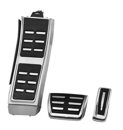 ✅ Sport stainless steel pedals pedal caps for Audi vehicles A4 (B8) A5 (8T F5) A6 (C7) A7 (C7) Q5 (8R) models with automatic transmission 3-piece S-Line RS