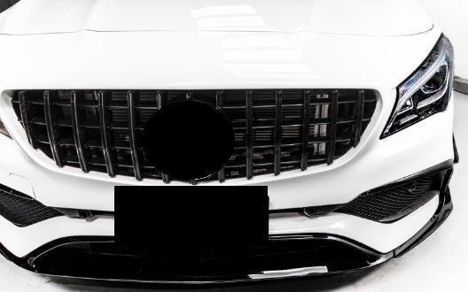 ✅KÜHLERGRILL GRILL FRONT GT PANAMERICANA BLACK FÜR CLA C117 X117 AMG SCHWARZ GLANZ