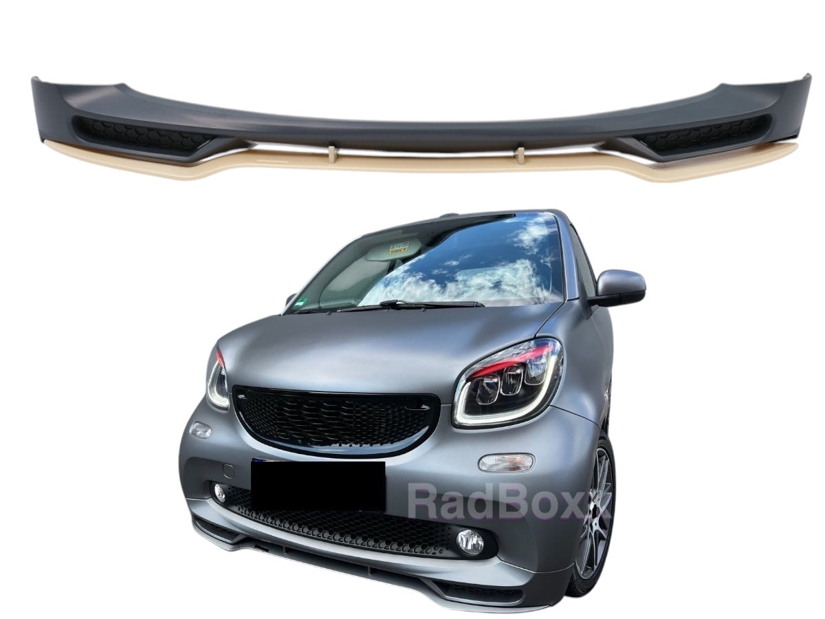 ✅ ENSEMBLE DE SPOILER DE LÈVRE AVANT 2 PIÈCES pour Smart 453 Brabus ForTwo Tailor Made NEUF 4538809701