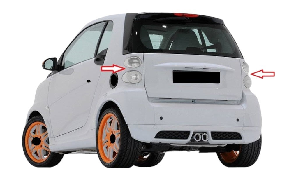 SET Rückleuchten L+R klar / clear für Smart 451 ForTwo Brabus
