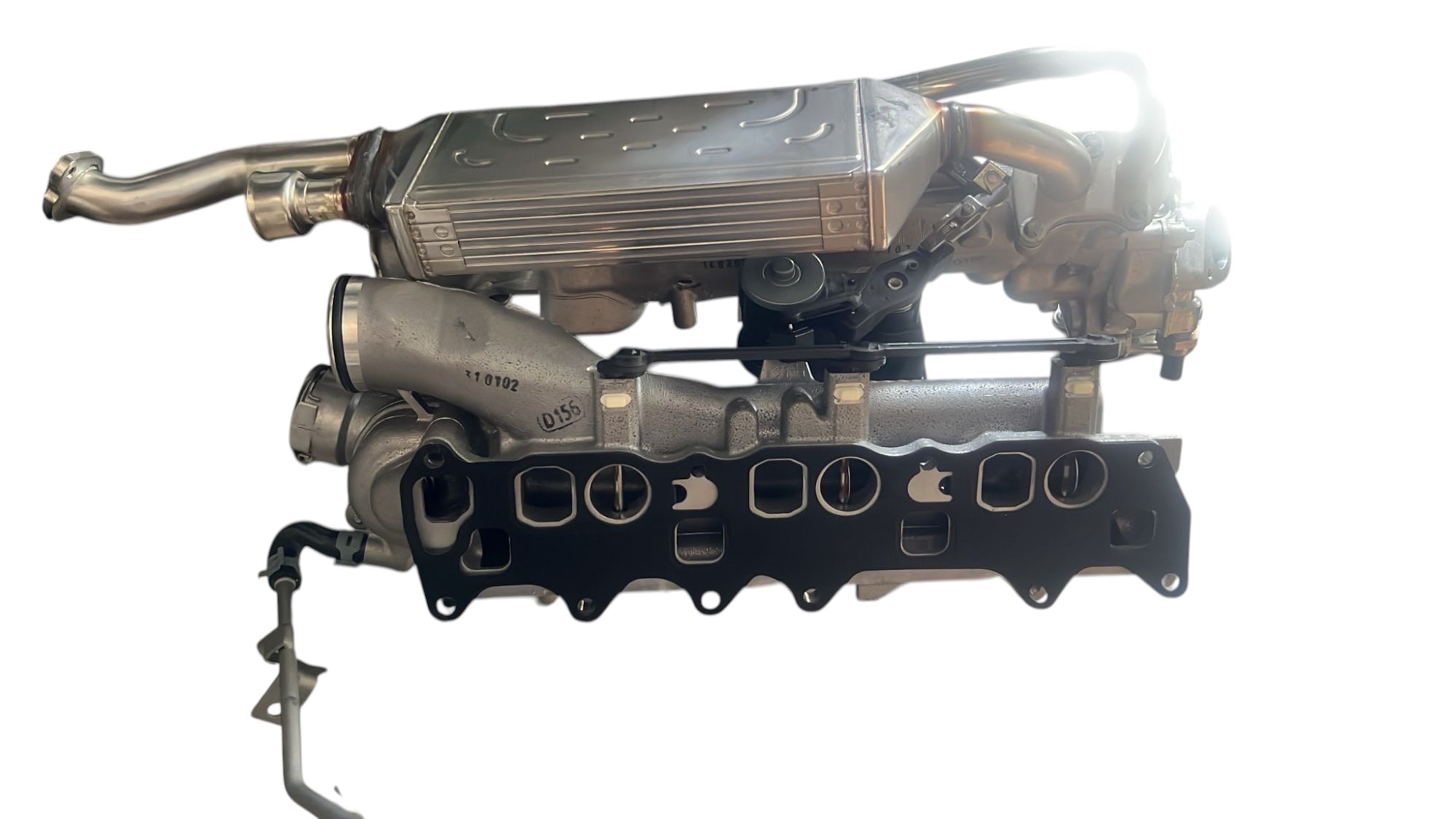 Original MB Ansaugkrümmer L+R + AGR Wärmetauscher + AGR Ventil + THERMOSTAT W166 X166 C292 W221