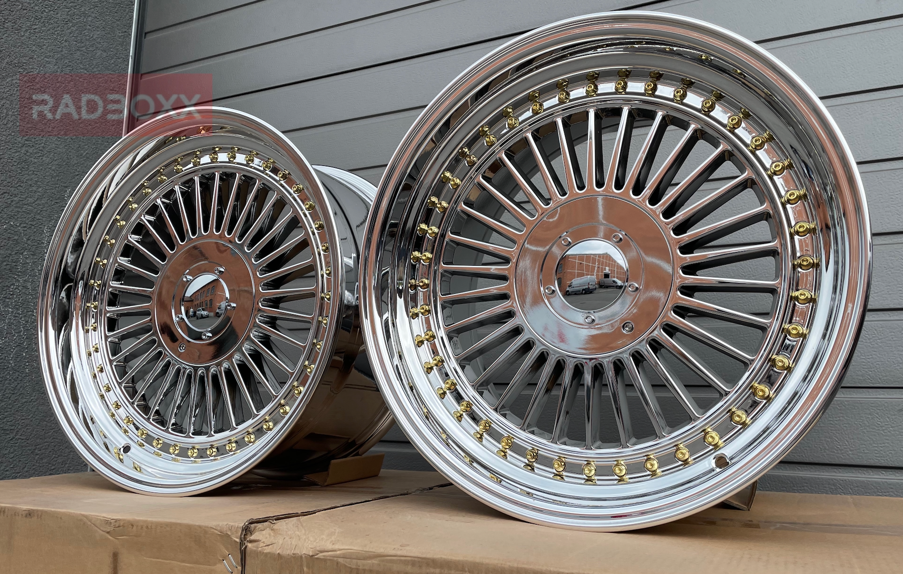 ✅CHROM Design Felgen Set 19 ZOLL (5/112+5/120) für BMW E38 E34 E32 E36 + Alpina Modelle passend Classic