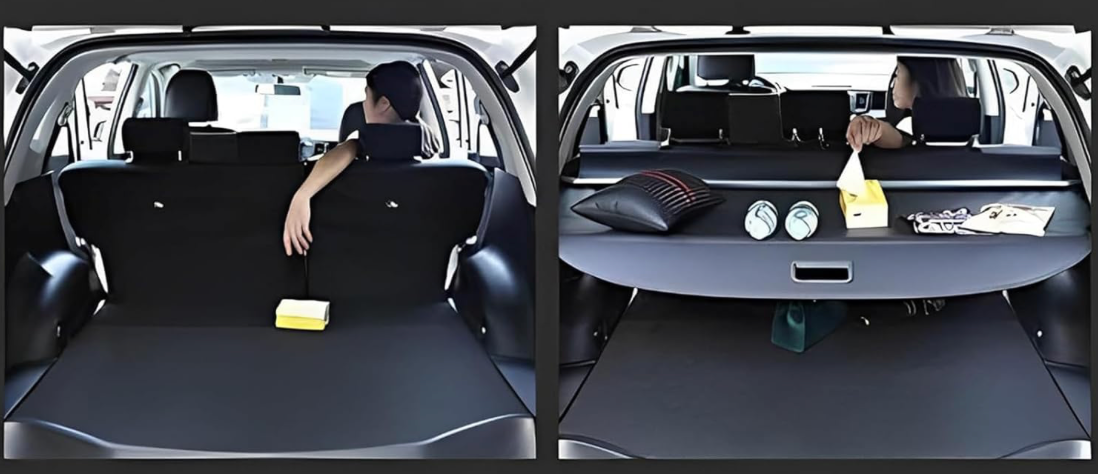 Laderaumabdeckung / Kofferraumabdeckung Rollo Hutablage für Audi Q5 / SQ5 FY (2017–2024) ausziehbar