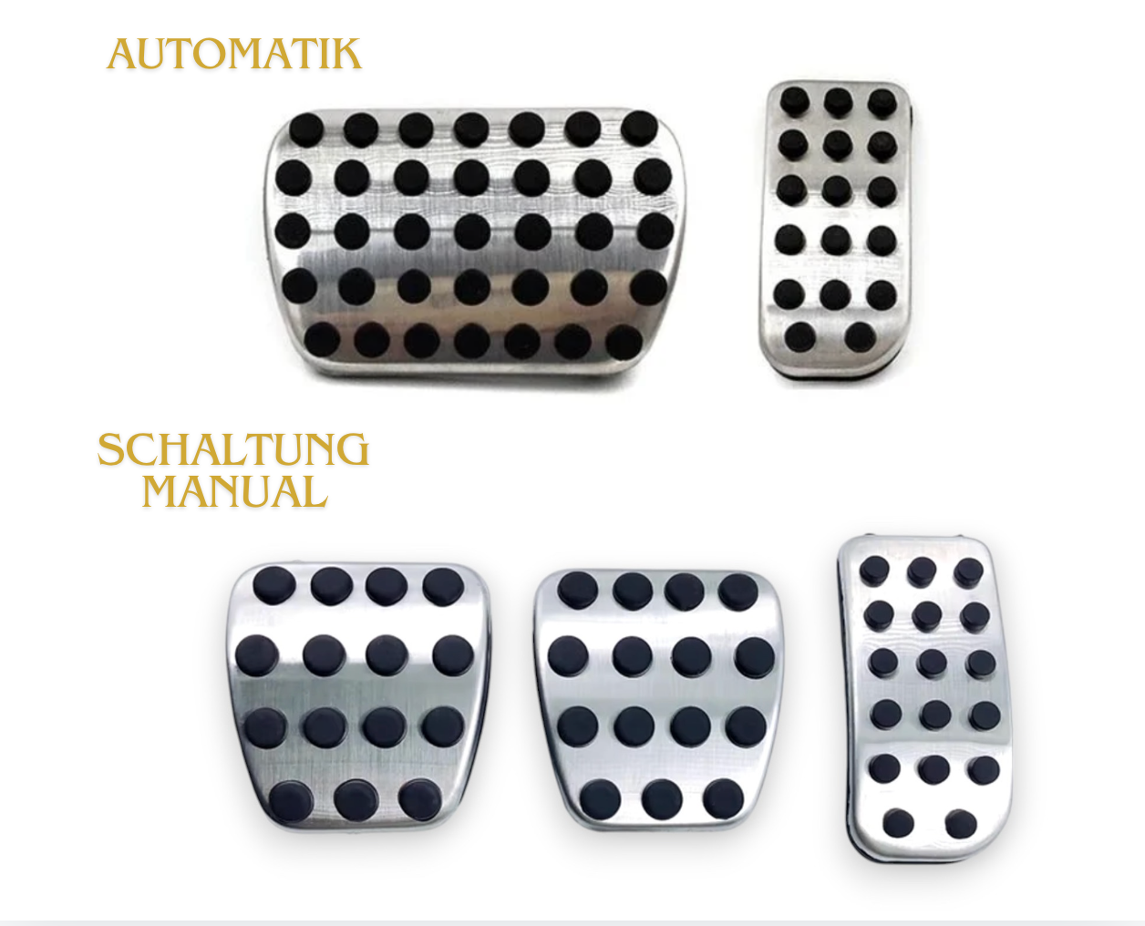 ✅ Sport stainless steel pedals pedal pads pedal caps for Mercedes Sprinter W906 W907 W910 AMG automatic / switch