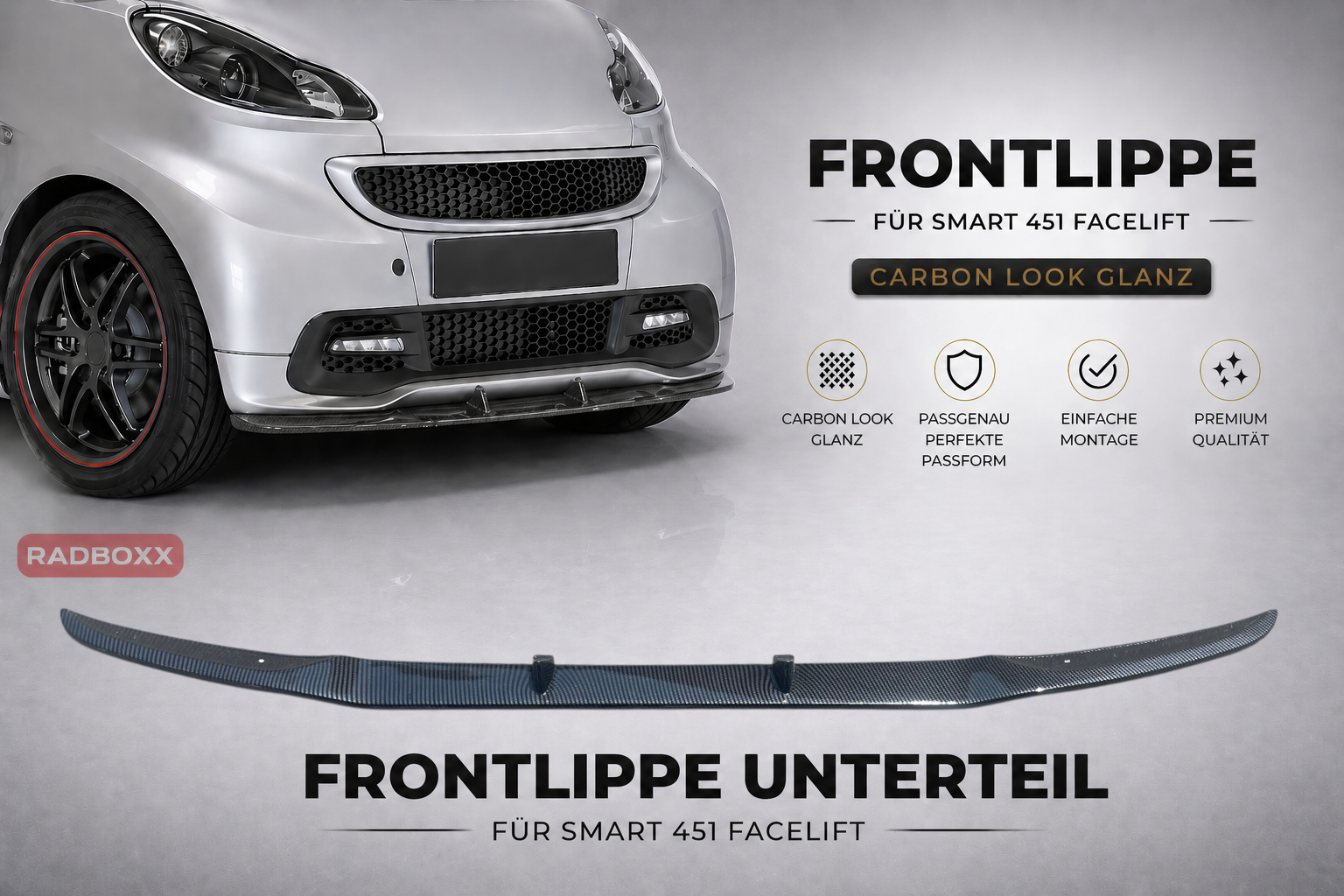 Frontspoiler Carbon Look Smart 451 4518800408