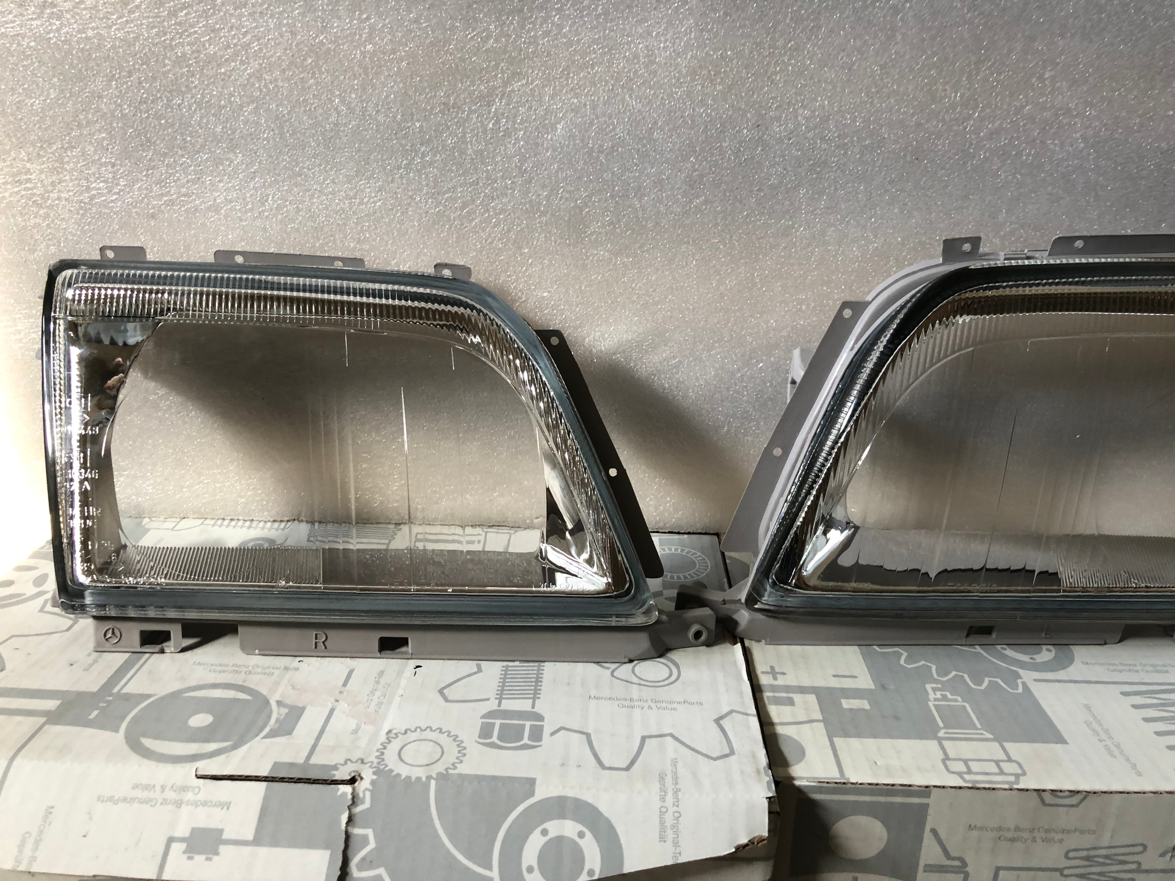 Genuine Mercedes-Benz headlight lens for SL R129 (1997-) Mopf1 Mopf2 Facelift Xenon