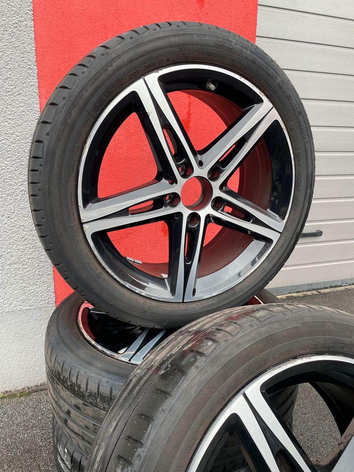 Original Mercedes A-Klasse B-Klasse CLA W177 C118 W247 X118 Sommerradsatz Kompletträder 18 Zoll A1774010700 – Originalfoto 2