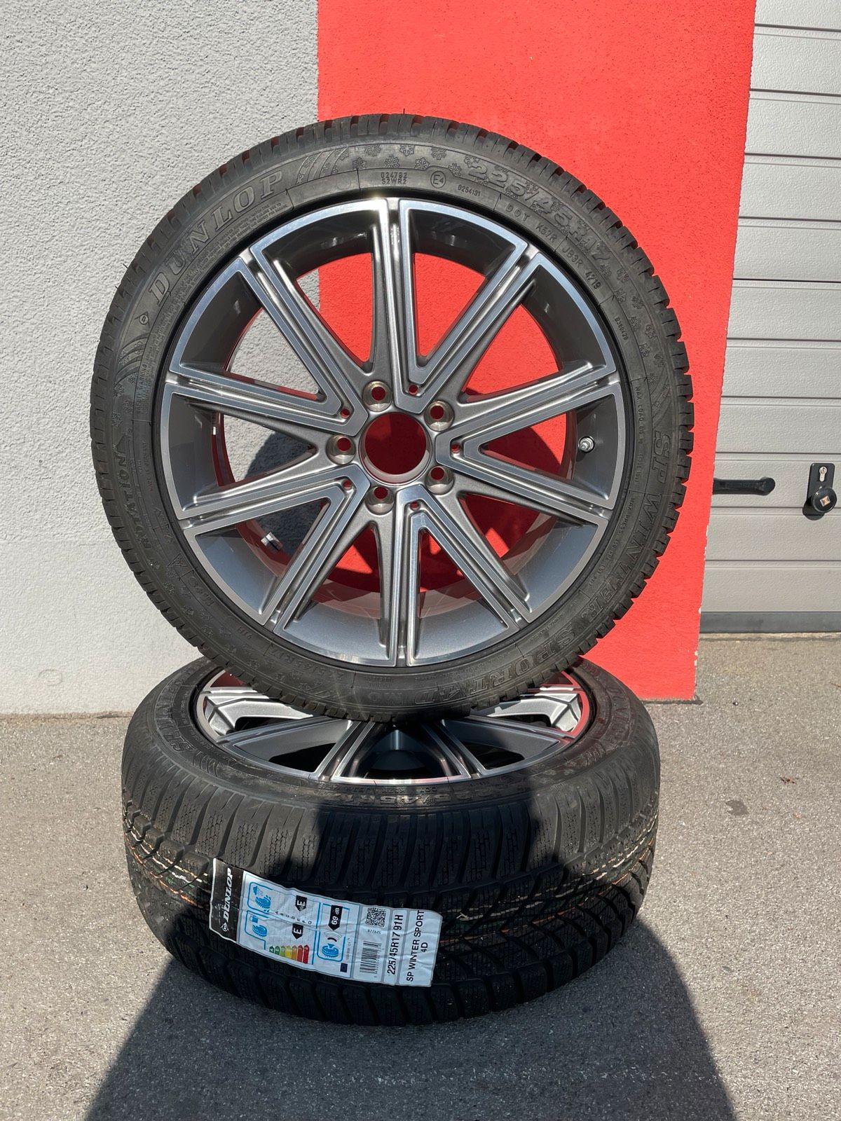 Original Mercedes SLK R172 Winter-Einzelrad Ersatzrad 17 Zoll A1724011402 – Originalfoto 1