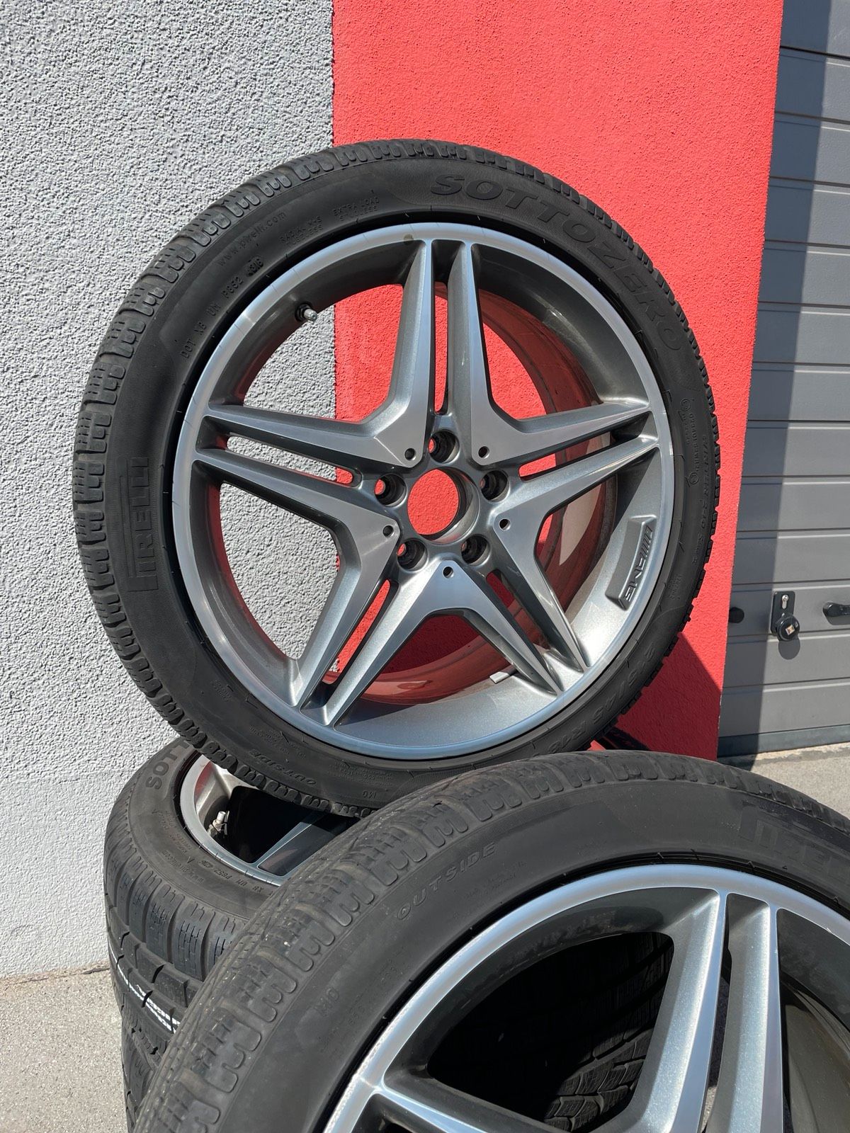 Original Mercedes AMG A-Klasse CLA W176 C117 Winterradsatz Kompletträder 18 Zoll A1764010100 – Originalfoto 3