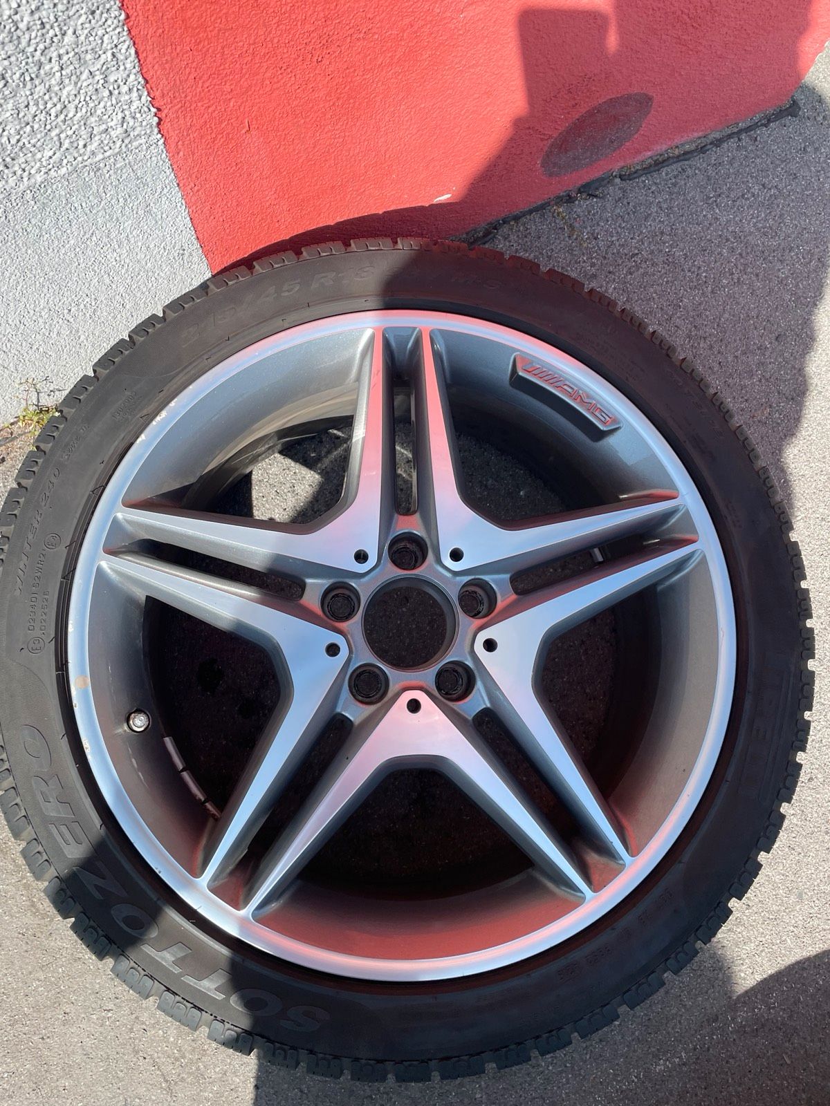 Original Mercedes AMG A-Klasse CLA W176 C117 Winterradsatz Kompletträder 18 Zoll A1764010100 – Originalfoto 9