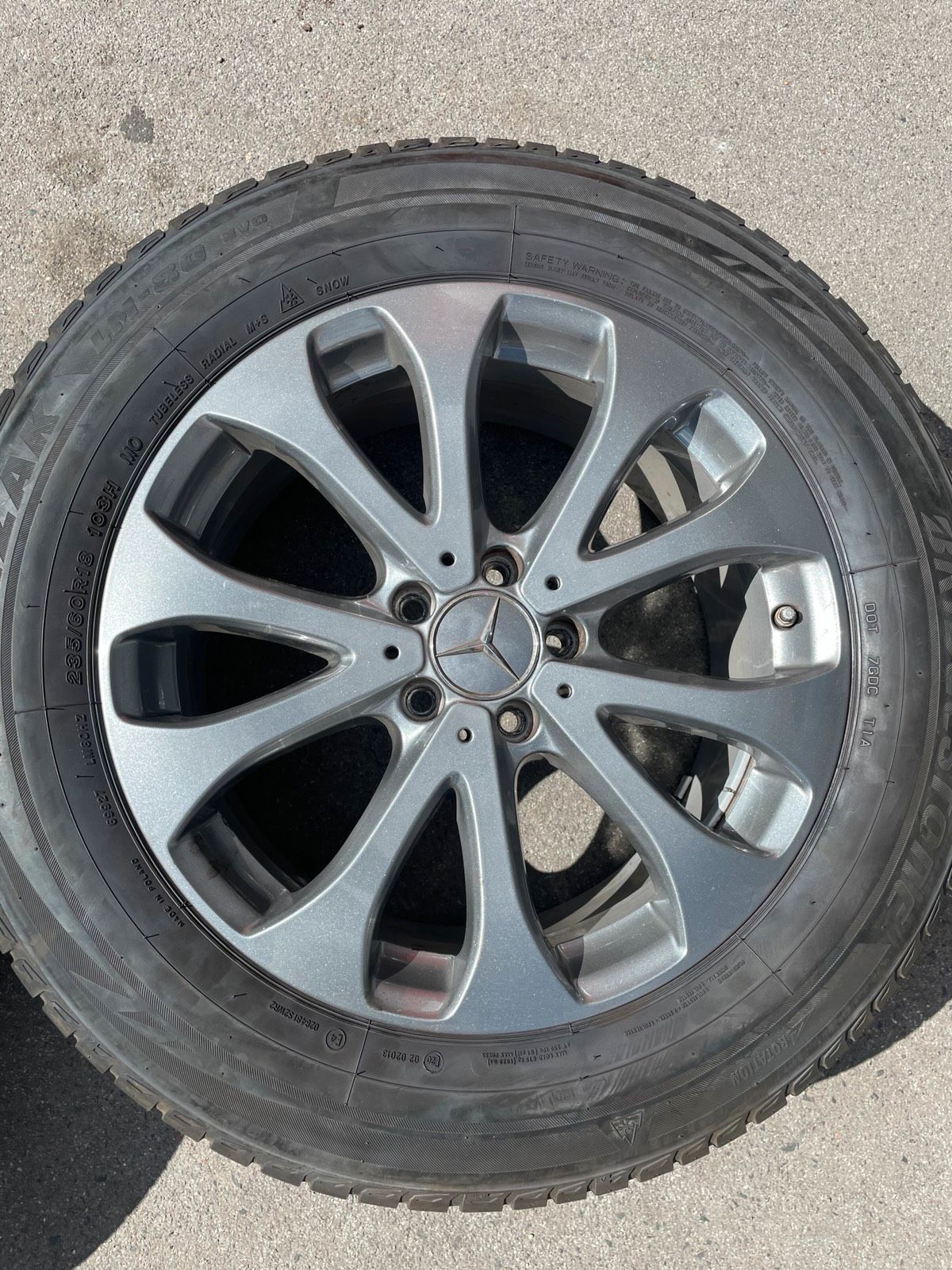 Original Mercedes GLC X253 C253 Winterradsatz Kompletträder 18 Zoll A2534011500 – Originalfoto 8