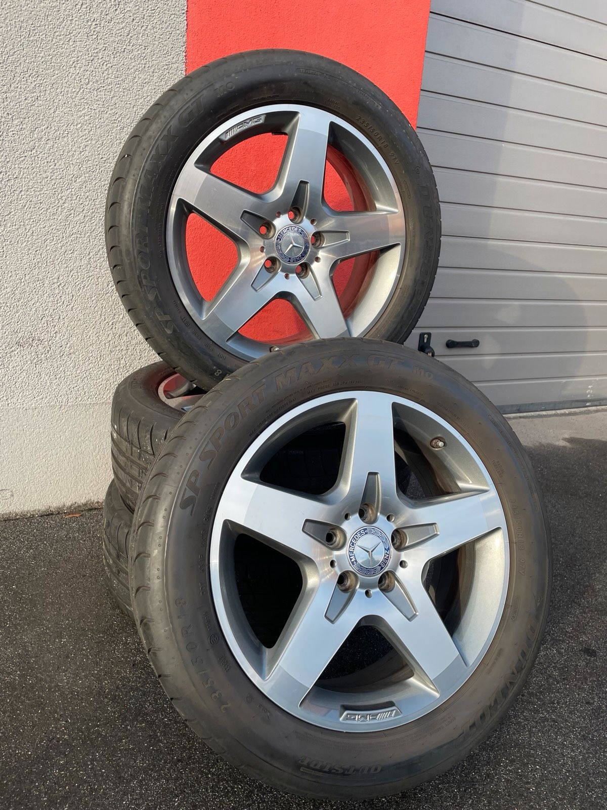 Original Mercedes AMG GLA X156 Sommerradsatz Kompletträder 18 Zoll A1564010500 – Originalfoto 1