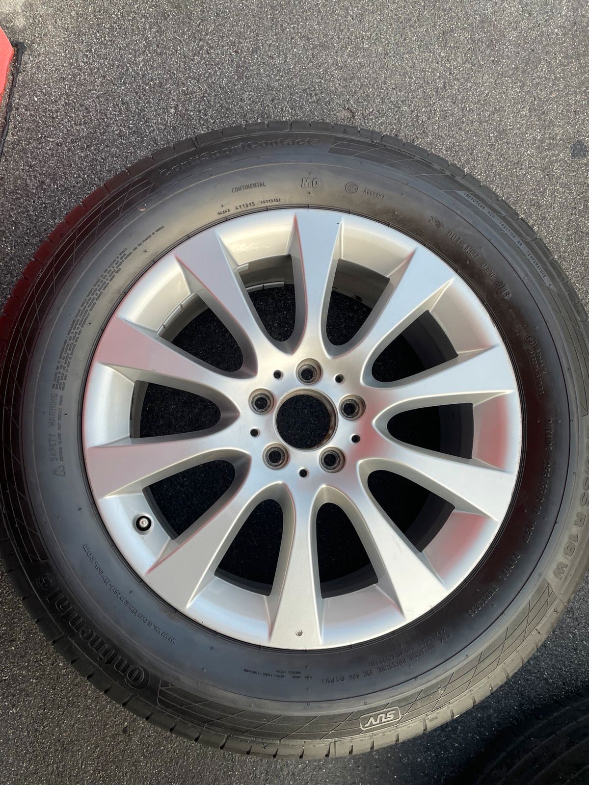 Original Mercedes GLE W166 Sommerradsatz Kompletträder 18 Zoll A1664010602 – Originalfoto 6