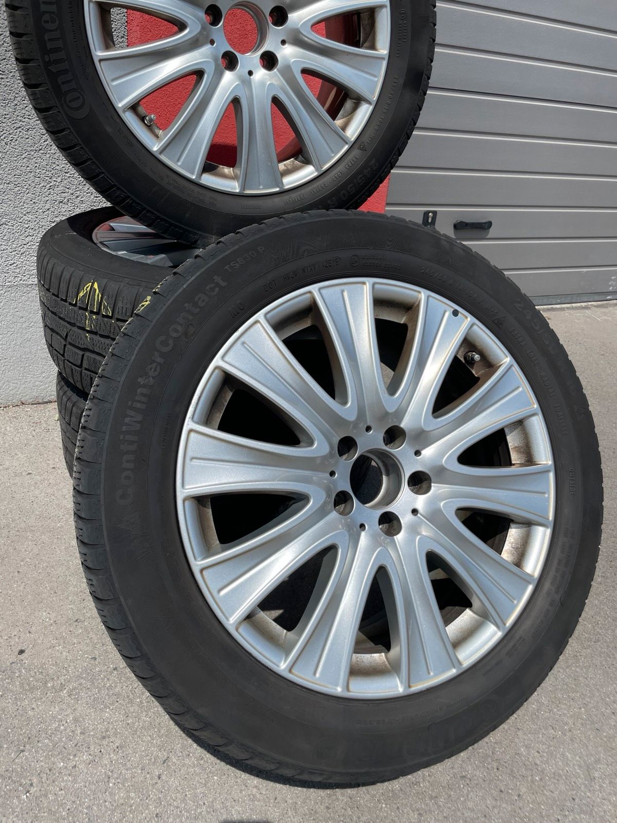 Original Mercedes S-Klasse W222 C217 A217 Winterradsatz Kompletträder 18 Zoll A2224010902 – Originalfoto 3