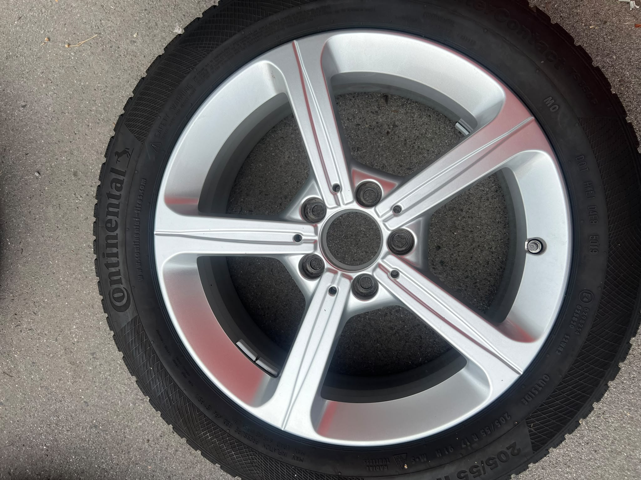 Mercedes A-Klasse B-Klasse CLA Winterradsatz – Originalfoto 10