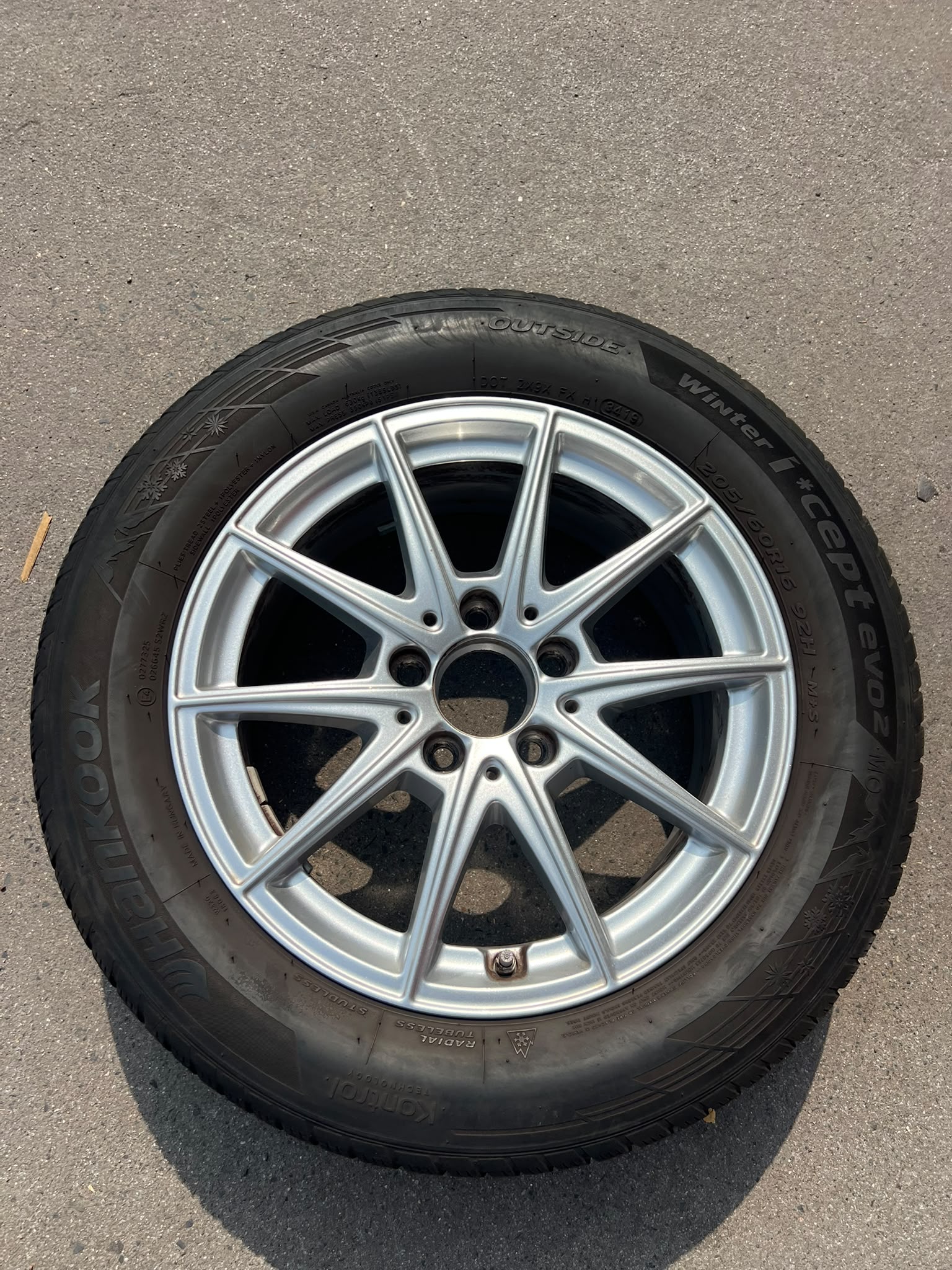 Original Mercedes A-Klasse B-Klasse CLA W177 W247 C118 Winterradsatz Kompletträder 16 Zoll A1774011100 – Originalfoto 6