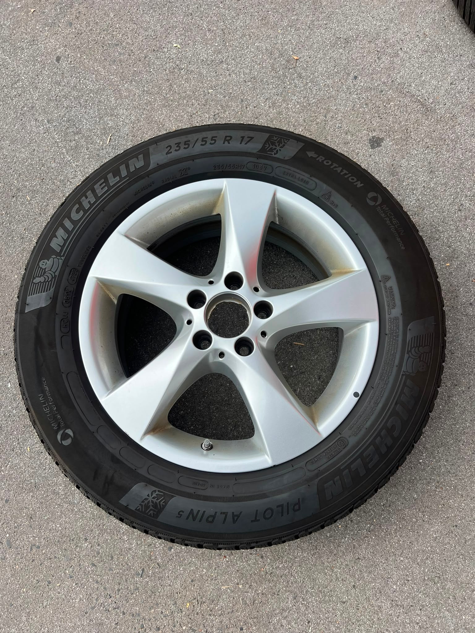Original Mercedes V-Klasse Vito W447 Winterradsatz Kompletträder 17 Zoll A4474012200 – Originalfoto 4