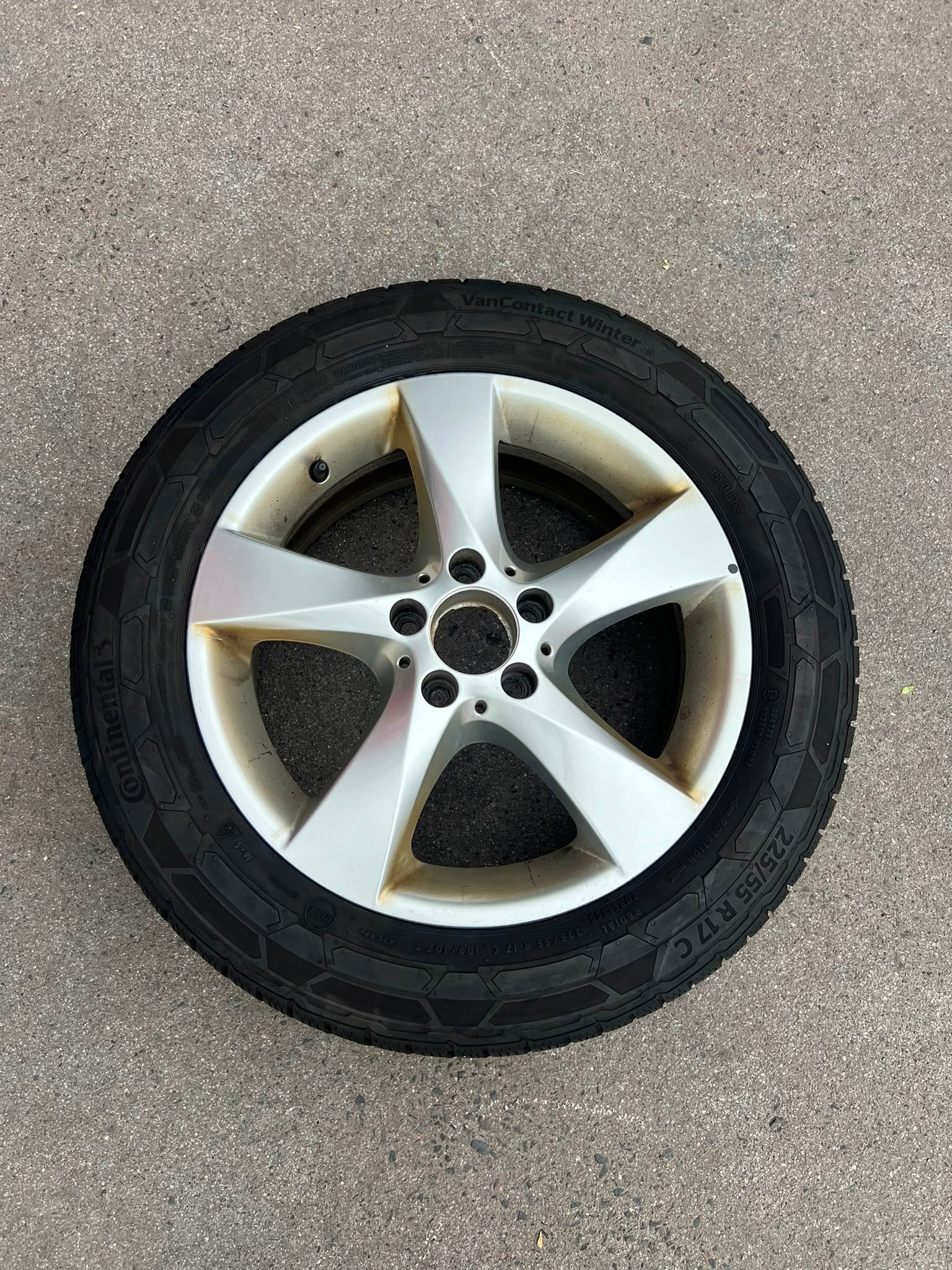 Original Mercedes V-Klasse Vito W447 Winterradsatz Kompletträder 17 Zoll A4474012200 – Originalfoto 6