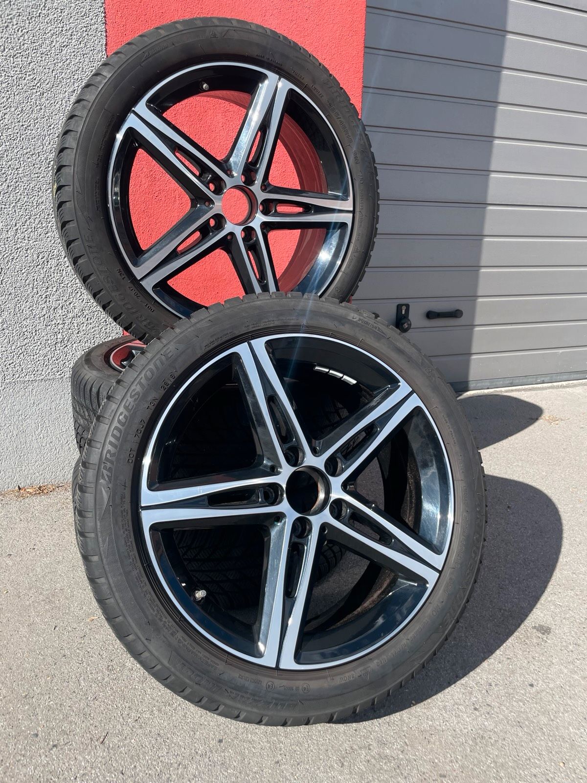Original Mercedes A-Klasse B-Klasse CLA W177 C118 W247 X118 Winterradsatz Kompletträder 18 Zoll A1774010700 – Originalfoto 2