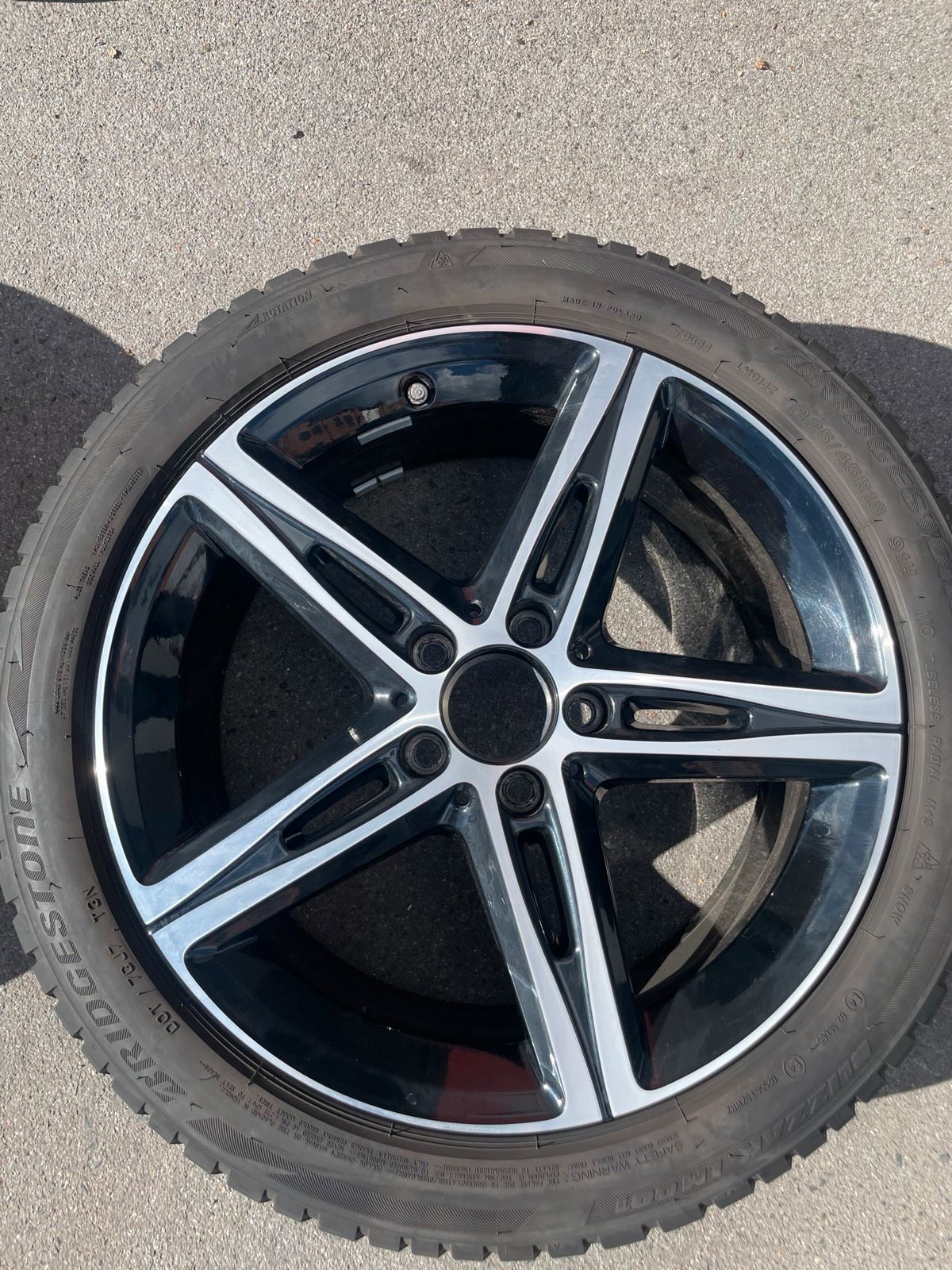 Original Mercedes A-Klasse B-Klasse CLA W177 C118 W247 X118 Winterradsatz Kompletträder 18 Zoll A1774010700 – Originalfoto 10