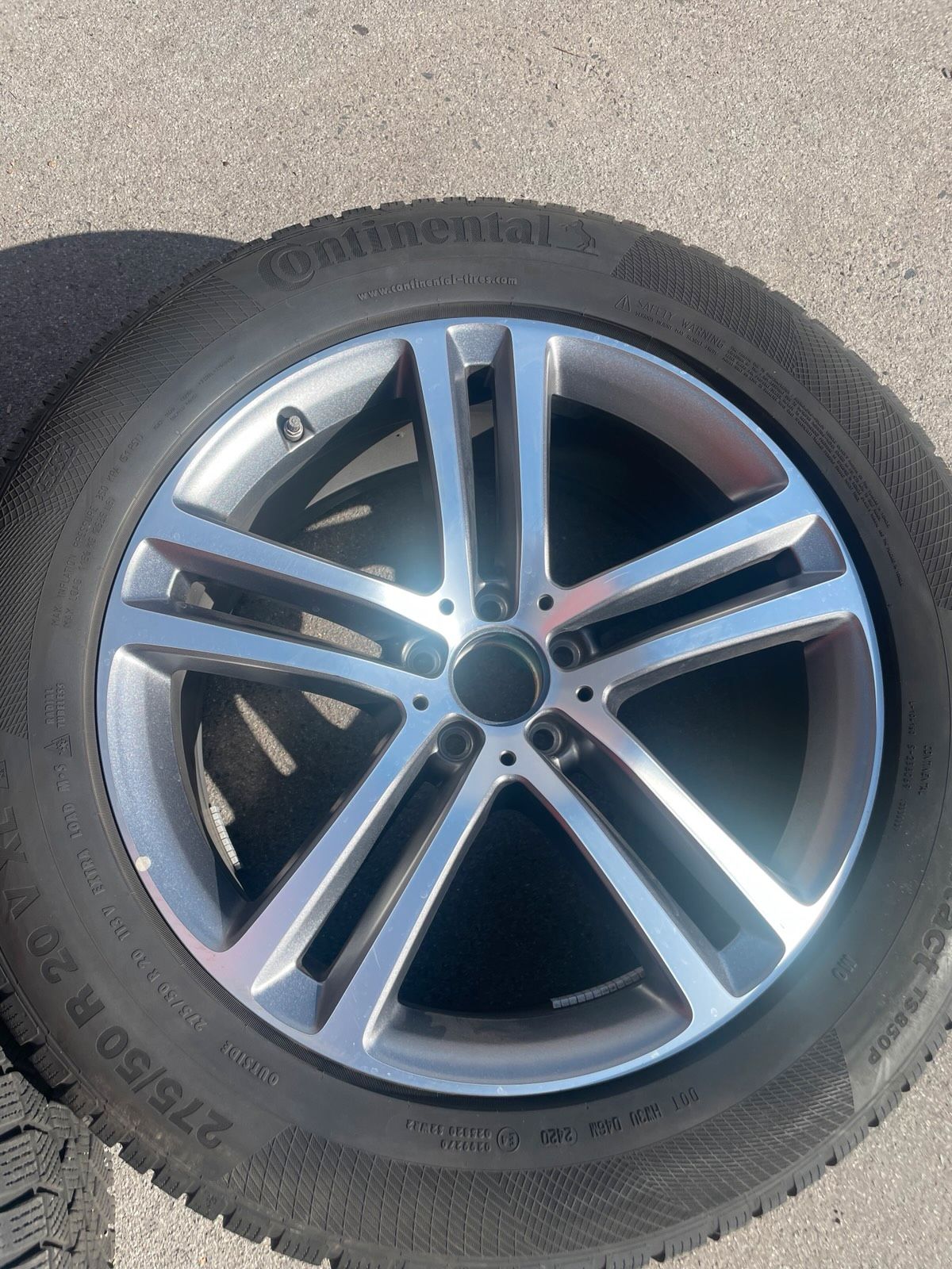 Original Mercedes GLE W167 C167 V167 Winterradsatz Kompletträder 20 Zoll A1674012400/2500 – Originalfoto 8