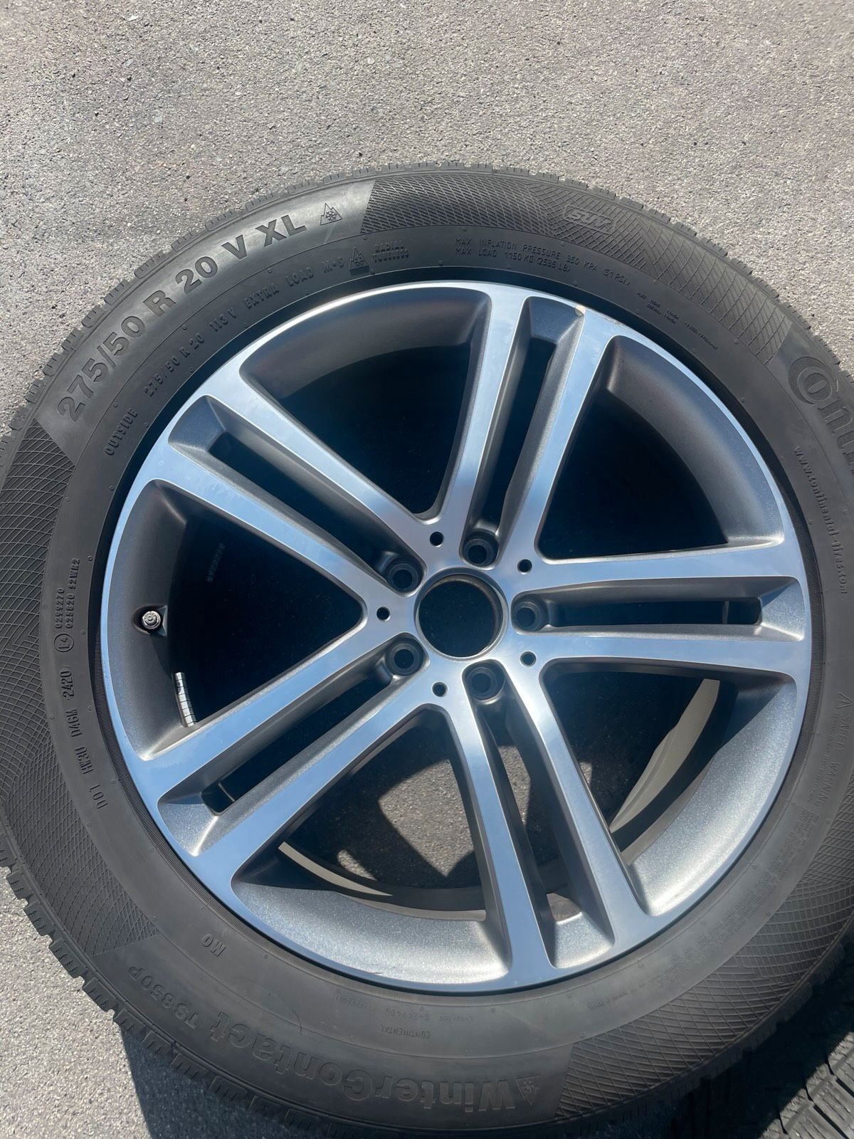Original Mercedes GLE W167 C167 V167 Winterradsatz Kompletträder 20 Zoll A1674012400/2500 – Originalfoto 10