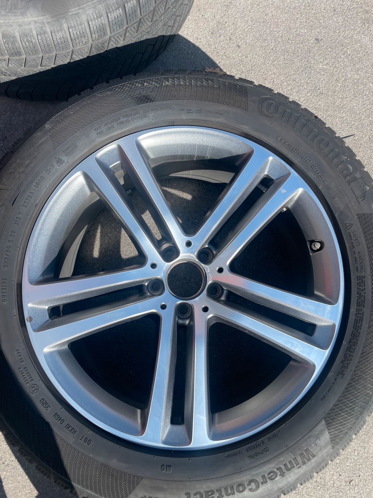 Original Mercedes GLE W167 C167 V167 Winterradsatz Kompletträder 20 Zoll A1674012400/2500 – Originalfoto 8