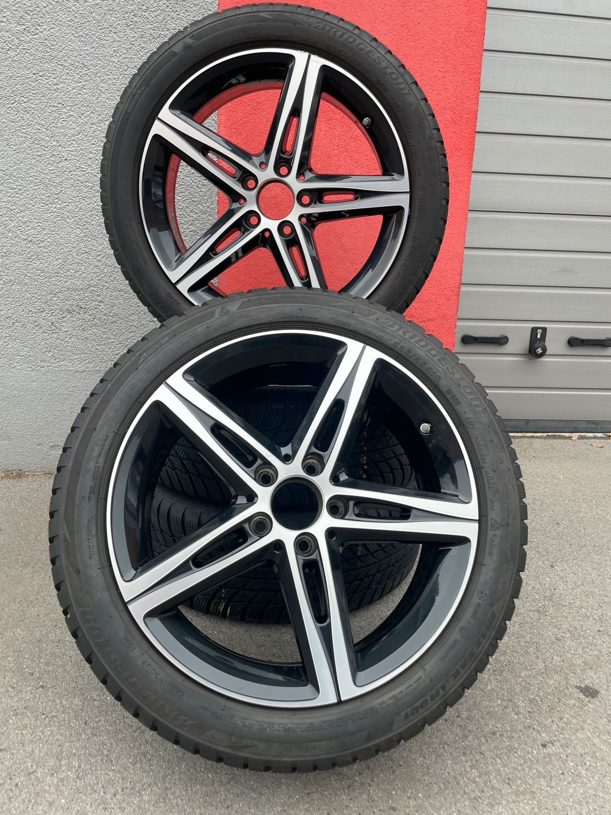 Original Mercedes A-Klasse B-Klasse CLA W177 C118 W247 X118 Winterradsatz Kompletträder 18 Zoll A1774010700 – Originalfoto 2