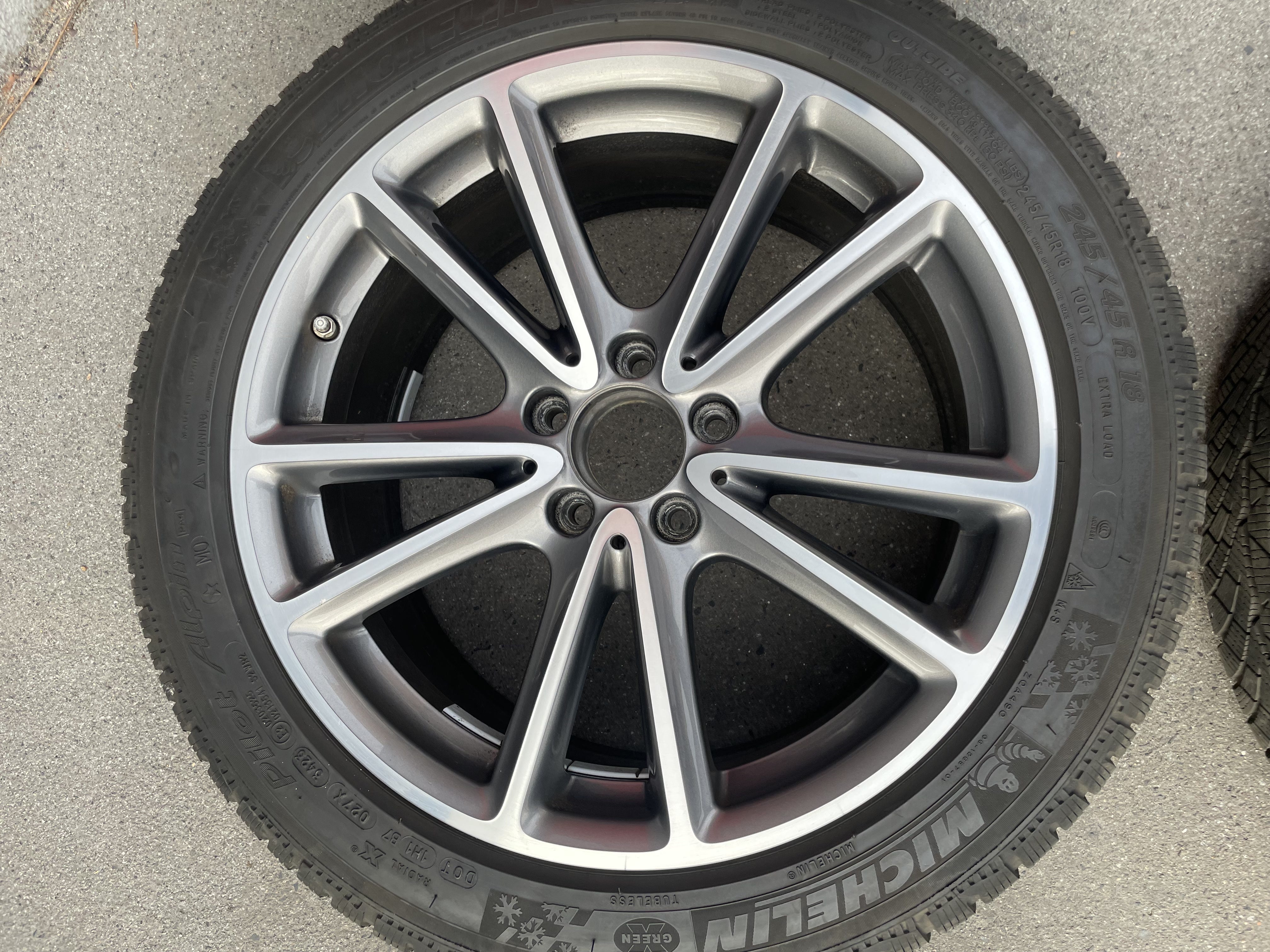 Original Mercedes CLS C257 Winterradsatz 18 Zoll A2574010800 W564 Bild 9